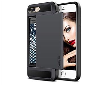 iPhone 7 Plus Case Wallet Card Holder